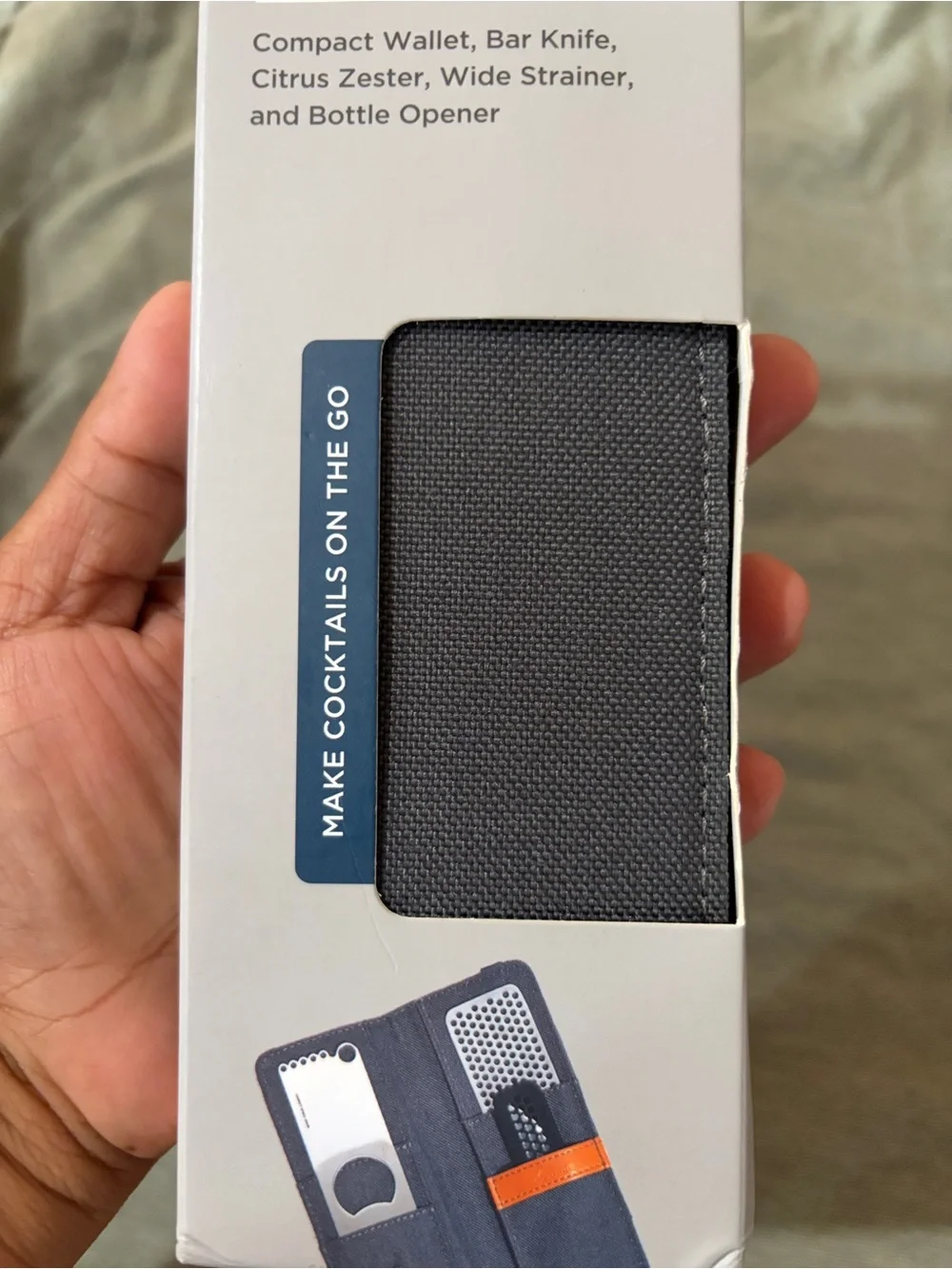 rabbit Bar To Go Set - Gray Compact Bar Knife & Cocktail Accessories